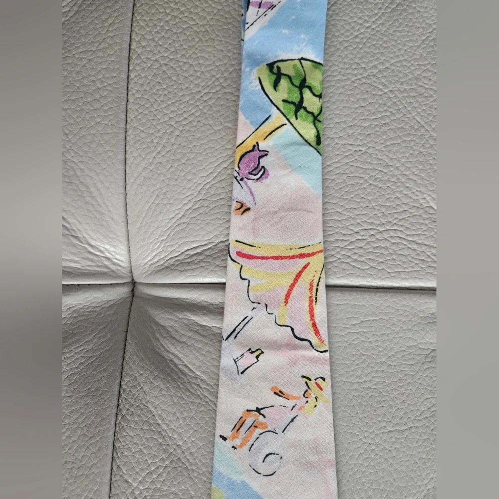 NWOT RARE PAMELA FERRARI Venice Scenes Italian Cotton Tie | SZ 58